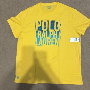 Polo by Ralph Lauren Yellow and Blue Graphic Tee